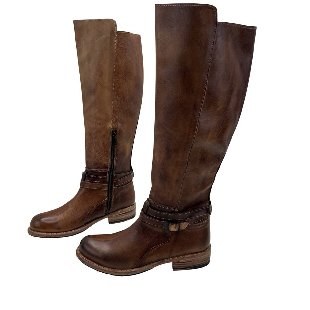 Bed|Stu Tall Brown Leather Boots • Women’s 7.5 • Distressed Leather •Fall Staple